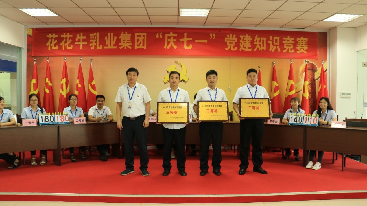 知識競賽爭先鋒 比學(xué)趕超展風(fēng)采 —— 花花牛乳業(yè)集團黨委舉辦慶 “七一”黨建知識競賽 知識競賽爭先鋒 比學(xué)趕超展風(fēng)采 —— 花花牛乳業(yè)集團黨委舉辦慶 “七一”黨建知識競賽